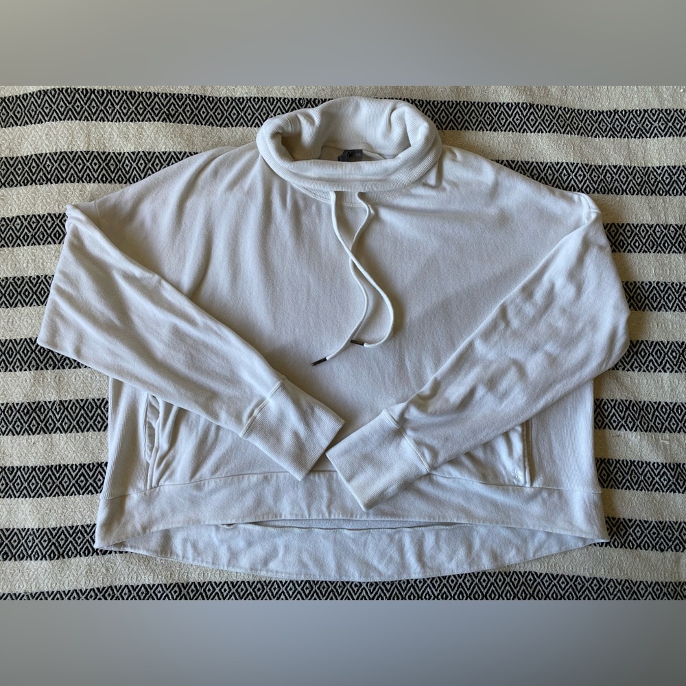 Sweaty Betty Harmonise Luxe Sweatshirt, Ivory White - XXL - Picture 4 of 10